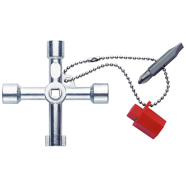 Klauke Schaltschrankschlüssel mit Kette + Adapter KL500
